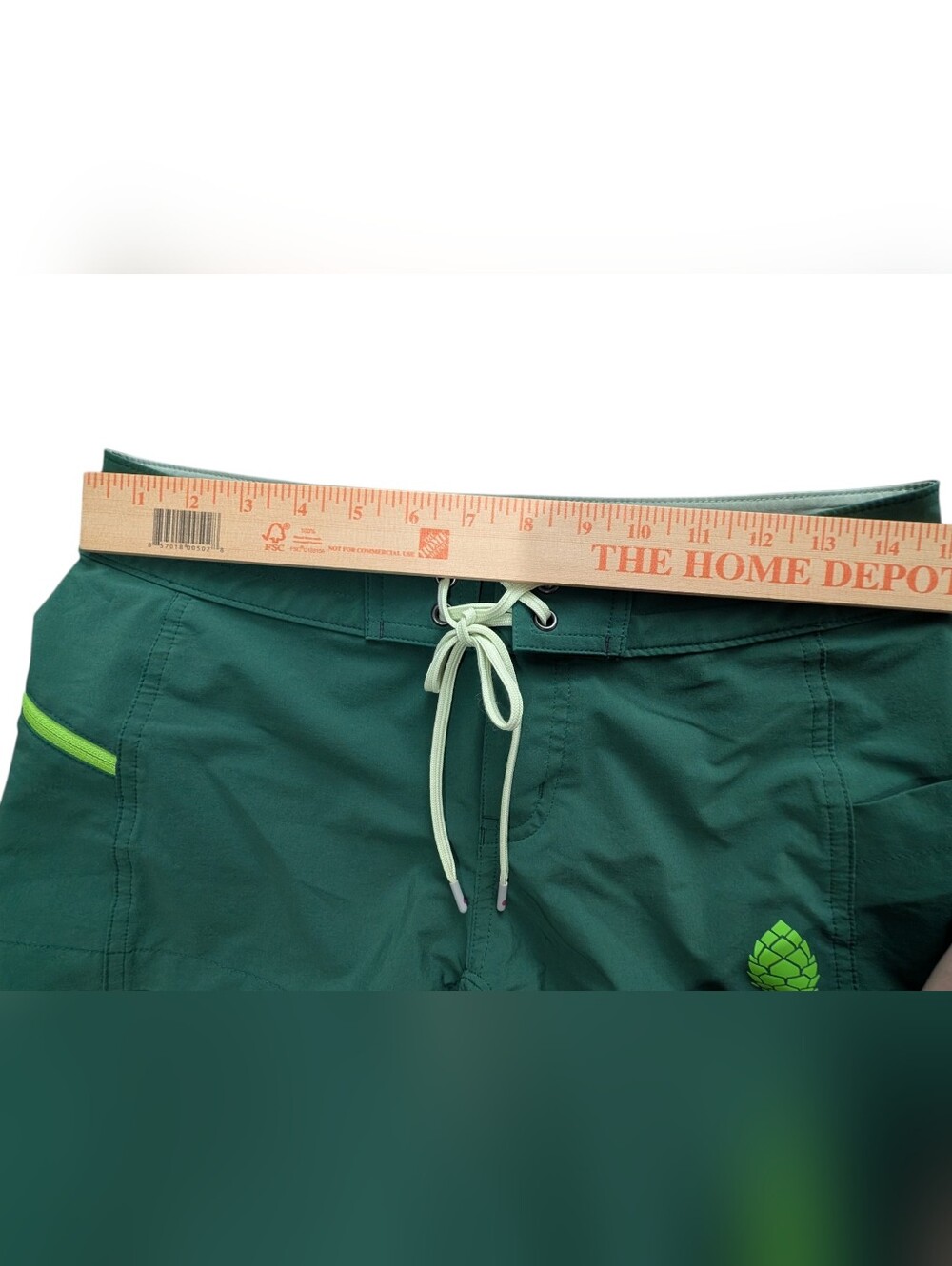 Stio CFS Board Shorts Quick Dry UPF Water Hiking Performance Swim Size 2 Green - Picture 8 of 9